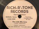 Rich-R-Tone 1027(Special) Jimmy Renfro Memory Valley Boys 78 rpm Bluegrass E+