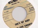 THE FIVE KNIGHTS : She's My Baby / Dark Was The Night (Bumps) Doo Wop 45 LISTEN