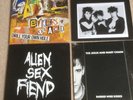 4 New Wave Indie Goth vinyl records Jesus Mary/Alien Sex Fiend/Gaye Bikers/Fools