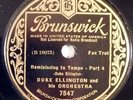DUKE ELLINGTON jazz 78 BRUNSWICK 7547 Reminiscing In Tempo part 3/4