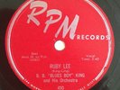 B.B. KING, 78 RPM record #450 Ruby Lee, I’m Cracking Up Over You (E)