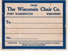 78 RPM -- Paramount - Vintage Wisconsin Chair Co. shipping label - Blues