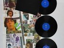 BEATLES THE BLACK ALBUM VINYL 3 LP POSTER ORIGINAL LET IT BE WHITE LET IT BE NM