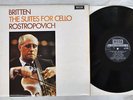 ROSTROPOVICH BRITTEN SUITES FOR CELLO DECCA SXL.6393 UK VINYL LP