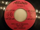 Jerry Woodard 45rpm Record Empty Arms / She's Just a Housewife Dora Alabama