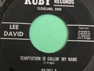 Northern Soul 45 Lee David - Temptation Is Calling My Name - Ruby Reissue