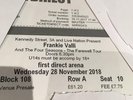 Frankie valli & the four seasons  tickets 28.11.18 Leeds