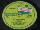 DEEP PURPLE deep purple in rock 1970 SHVL777 UK A2/B1 FACTORY SAMPLE LP VG RARE