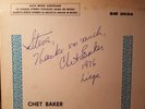 Chet Baker autographed in Liege, Belgium 