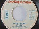 RARE DJ  PROMO 45 QUEEN RADIO GA GA  I GO CRAZY  EMI PERU 1984