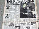JETHRO TULL LP THICK AS A BRICK ORIGINAL NEWSPAPER VERSION CHRYSALIS CHR1003 '73