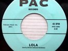 the CHESSMEN doo-wop on original VG++ PAC 45 LOLA b/w I BELIEVE pc210