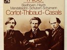 CORTOT THIBAUD CASALS - BEETHOVEN HAYDN SCHUBERT SCHUMANN - EMI 3xLPs box EX++