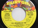 Hear  Northern Soul Breaks 45 Leroy Hutson - All Because Of You / All Because Of