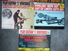 THE VENTURES PLAY GUITAR WITH VENTURES LPs  VOLUMES 1, 2 & 3 DOLTON DEEP GROOVE
