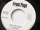 LEE MOSES-TIME AND PLACE ON FRONT PAGE 70'S SOUL 45-M-