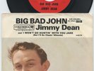 HEAR- Rare Country 45 & Pic Sleeve - Jimmy Dean - Big Bad John- Rare 1st Version