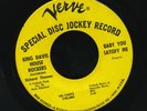 KING DAVIS HOUSE ROCKERS   Baby You Satisfy Me. 1967 northern soul 45 on VERVE