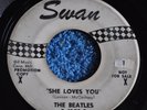 45 RPM PROMO RECORD BY THE BEATLES - SHE LOVES YOU / I'LL GET BY