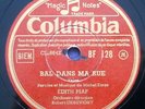 78RPM EDITH PIAF Bal dans ma rue Le prisonnier COLUMBIA BF 128 / Shipping 7.8$
