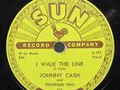 Johnny Cash - 78 - I Walk The Line - Sun 241 Country Bop Classic Shellac HEAR