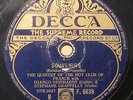 78 RPM DJANGO REINHARDT Souvenirs / Honeysuckle Rose DECCA F 6639