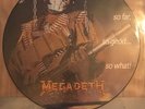 MEGADETH So Far So Good So What Picture Disc Vinyl LP Ex Con With Inner Card