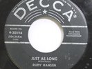 Hear  Rockabilly Popcorn 45 Rudy Hansen - Just As Long / Saddle Shoe Polka On De