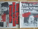 SEX PISTOLS first press 1980 London RNR SWINDLE newspaper print MICHAEL MOORCOCK