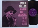 Jackie McLean Makin The Changes New Jazz 8231 DG RVG Jazz Vinyl LP Mal Waldron