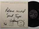 WARNE MARSH Release Record. Send Tape. WAVE LP VG++/NM uk