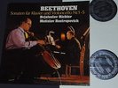 BEETHOVEN cello piano sonatas 1-5 RICHTER ROSTROPOVICH exlibris mint-2 lp