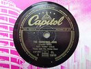 NAT KING COLE - The Christmas Song / Nature Boy 78 rpm disc (A++)