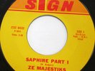 ZE MAJESTIKS / BLANDELEERS Saphire 45 SIGN 1013 RARE SOUL FUNK VG+