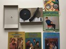 VTG Philco Hip Pocket Portable 45rpm Record Player 5 Records Fallen Angels Japan