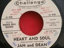 Jan and Dean Challenge 9111 HEART AND SOUL/THOSE WORDS  45 SHIPS FREE/MAKE OFFER
