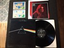 PINK FLOYD LP DARK SIDE OF THE MOON POSTER & STICKERS 1ST HARVEST LABEL PROG