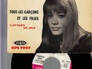 FRANCOISE HARDY-RARE-COLLECTIBLE-SIGNED-1962 1ST-TOUS LES GARCONS FRENCH EP  VG+