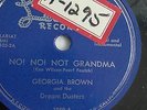 Georgia Brown– 78rpm 10-inch – Lariat #1050 (Best Of The West) Records