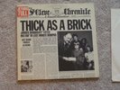 Jethro Tull Thick as a Brick Original LP Vinyl EX/VG MS 2072 Fold out newspaper