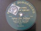 Adolphe Marechal Delibès Reyer Zonophone 10