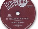 Rare 1958 MICHÈLE RICHARD 78 RPM Record. Le village du Père Noël.