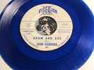 LEON GARDNER Funk blue vinyl 45 Viscojon #464 Adam And Eve pt.1 b/w pt.2