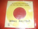 POCHETTE CIBLE  JUKE BOX EO JOHNNY HALLYDAY AU PAYS DES AVEUGLES+1/SUPER ETAT