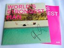 GAZ COOMBES - WORLD'S STRONGEST MAN - SIGNED  VINYL LP HF012LPI