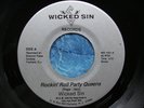 PRIVATE PRESS HEAVY METAL - WICKED SIN - ROCKIN' ROLL PARTY QUEENS 45 orig 1986