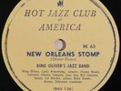 jazz 78 RPM KING OLIVER New Orleans Stomp Chattanooga Stomp HJCA louis armstrong