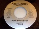 Taxie 45, Rock Don't Stop rare disco funk boogie ORIGINAL  alternate version