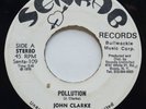 JOHN CLARKE Pollution SENRAB ROOTS REGGAE WACKIE'S 45 mp3 Johnny
