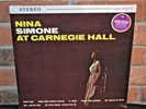 NINA SIMONE - At Carnegie Hall, Ltd Rmstrd 180G BLACK VINYL LP Pure Pleasure OOP